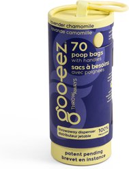 GOO-EEZ Calming Eco-Friendly Dog Poop Bags with Disposable Dispenser, Lavender Chamomile, 70 count