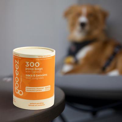 Show full view: GOO-EEZ Fresh Eco-Friendly Dog Poop Bags with Disposable Dispenser, Tangy Tangerine, 300 count slide 2 of 3