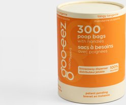 GOO-EEZ Fresh Eco-Friendly Dog Poop Bags with Disposable Dispenser, Tangy Tangerine, 300 count