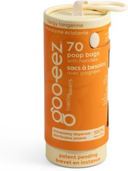 GOO-EEZ Fresh Eco-Friendly Dog Poop Bags with Disposable Dispenser, Tangy Tangerine, 70 count