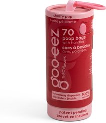 GOO-EEZ Fresh Eco-Friendly Dog Poop Bags with Disposable Dispenser, Cherry Pop, 70 count