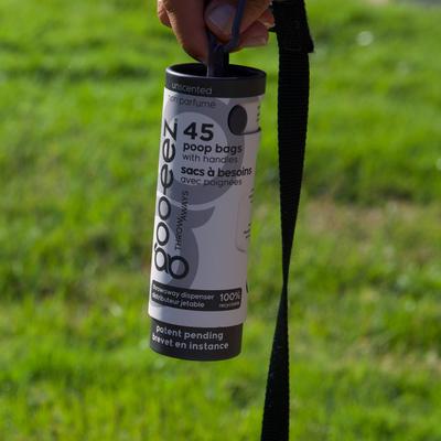 Show full view: GOO-EEZ Compact Eco-Friendly Dog Poop Bags with Disposable Dispenser, Unscented, 45 count slide 3 of 4