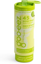GOO-EEZ Compact Eco-Friendly Dog Poop Bags with Disposable Dispenser, Citrus Burst, 45 count