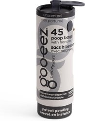 GOO-EEZ Compact Eco-Friendly Dog Poop Bags with Disposable Dispenser, Unscented, 45 count