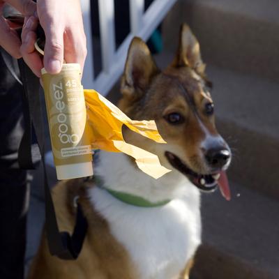 Show full view: GOO-EEZ Compact Eco-Friendly Dog Poop Bags with Disposable Dispenser, Moka Latte, 45 count slide 5 of 6