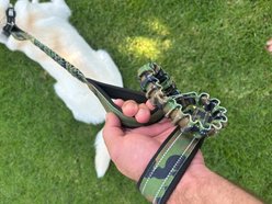 Shed Defender Three Handle Bungee Reflective Dog Leash, Camo, 4 to 7-ft long, 1-in wide slide 2 of 7