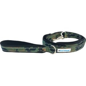 Shed Defender Three Padded Handle Nylon Reflective Dog Leash, 5-ft, Camo