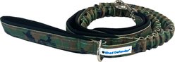 Shed Defender Three Handle Bungee Reflective Dog Leash, Camo, 4 to 7-ft long, 1-in wide