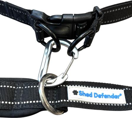 Show full view: Shed Defender Attaches to any Leash Hands-Free Dog Leash Belt, Pink slide 5 of 11