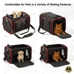 EliteField Soft-Sided Airline-Approved Dog & Cat Carrier Bag, Black, 20-in slide 2 of 6