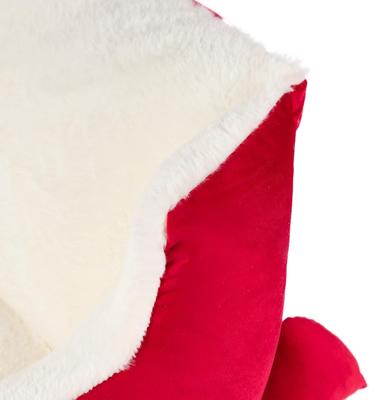 Show full view: Sherry Kline Pet Collection Holiday Sleigh Pillow Dog Bed, Red, Small: 24 x 15 x 11-in slide 5 of 6