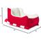 Show in main carousel: Sherry Kline Pet Collection Holiday Sleigh Pillow Dog Bed, Red, Small: 24 x 15 x 11-in slide 6 of 6