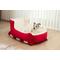 Show in main carousel: Sherry Kline Pet Collection Holiday Sleigh Pillow Dog Bed, Red, Small: 24 x 15 x 11-in slide 1 of 6