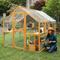 Show in main carousel: MeWang Outdoor 110-in Cat House Enclosure with Platform & Upgraded Waterproof Cover, Yellow, Large slide 1 of 6