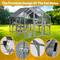 Show in main carousel: MeWang Outdoor 110-in Cat House Enclosure with Platform & Upgraded Waterproof Cover, Grey/White, Large slide 2 of 6