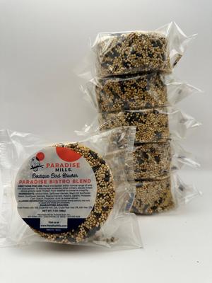 Show full view: Paradise Mills Paradise Bistro Stacker Seed Blend Wild Bird Food, 7-oz block, 6 count slide 3 of 3