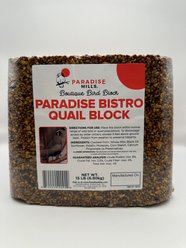 Paradise Mills Paradise Bistro Bird Blend Quail Wild Bird Food, 15-lb block slide 1 of 2