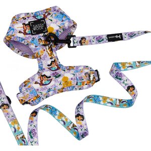 Sassy Woof Disney's Jasmine Dog Harness & Leash, X-Large: 24 to 35-in chest
