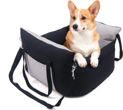 LFC PETS Dog Car Booster Seat, Black