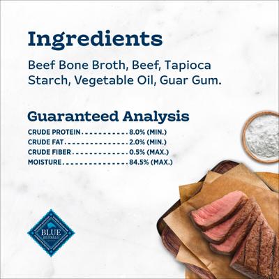 Show full view: Blue Buffalo Tastefuls Purées Beef Adult Cat Food Complement, 3-oz pouch, 12 count slide 6 of 10