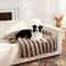 Show in main carousel: LFC PETS Sofa Bolster Dog & Cat Couch Cover, Brown, Large slide 1 of 7