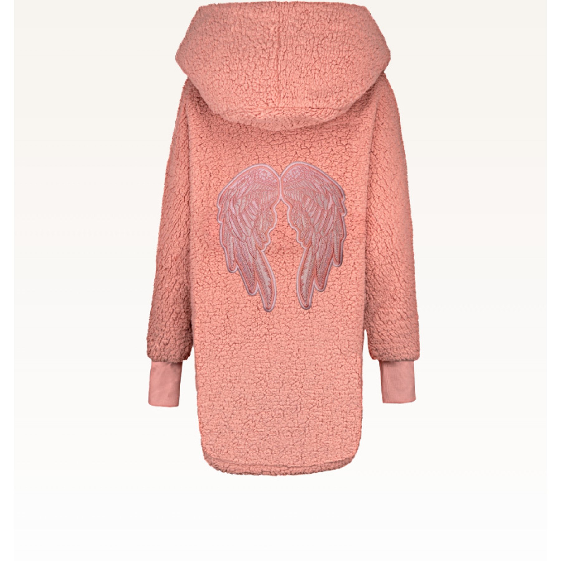 Jill Martin Beth's Furry Friends Angel Wings Sherpa Lounger Jacket, Romantic Rose, XX-Large/XXX-Large