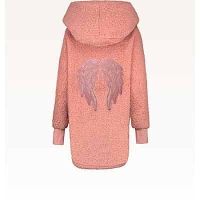 Jill Martin Jill Martin Beth's Furry Friends Angel Wings Sherpa Lounger Jacket, Ivory, X-Large/XX-Large