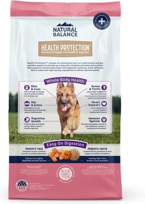 Show full view: Natural Balance Health Protection Large Breed Salmon & Rice Recipe Dry Dog Food, 26-lb bag slide 3 of 10