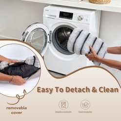 LFC PETS Sofa Bolster Dog & Cat Couch Cover, Grey, Large slide 2 of 6