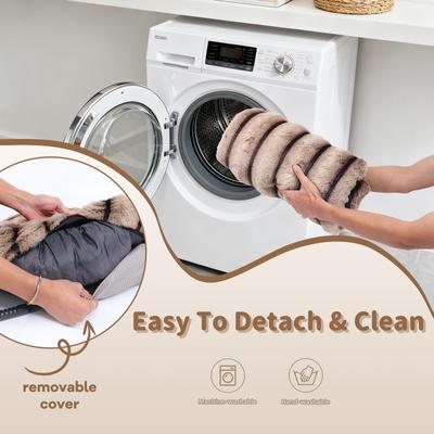 Show full view: LFC PETS Sofa Bolster Dog & Cat Couch Cover, Brown, Large slide 6 of 7