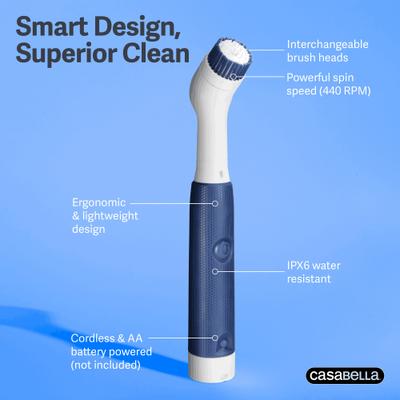 Show full view: Casabella Power Spin Detail Scrubber slide 5 of 9