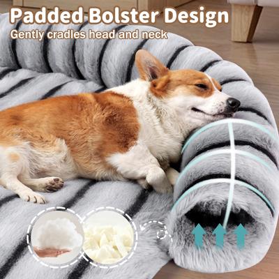 Show full view: LFC PETS Sofa Bolster Dog & Cat Couch Cover, Grey, X-Large slide 3 of 7