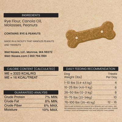 Show full view: Wet Noses Moments Peanut Butter Crunchy Biscuits Dog Treats, 10-oz bag slide 4 of 6