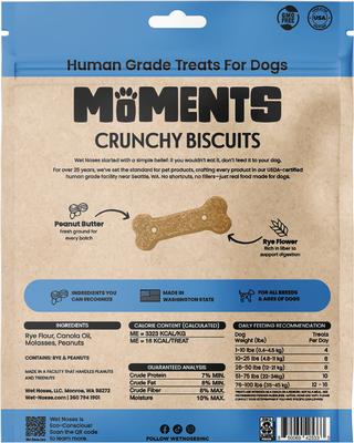 Show full view: Wet Noses Moments Peanut Butter Crunchy Biscuits Dog Treats, 10-oz bag slide 3 of 6