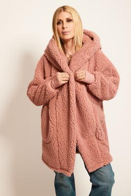 Show full view: Jill Martin Classic Unisex Sherpa Lounger Jacket, Navy, XX-Large/XXX-Large slide 3 of 4