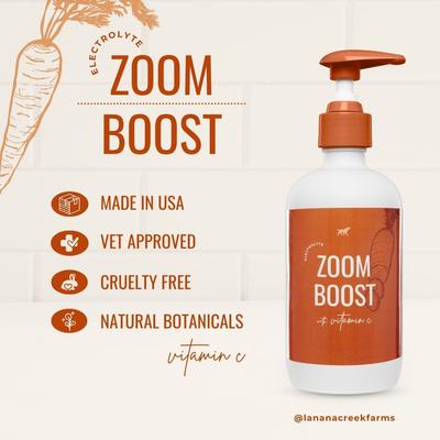 Show full view: Lanana Creek Farms Zoom Boost Electrolyte Hydration Support Liquid Supplement for Dogs, 7.7-fl oz slide 4 of 8