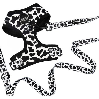 Sassy Woof Sassy Woof Whole Milk Dog Harness & Leash, XX-Small: 10 to 14-in chest