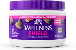 Wellness Shield Immunity & Allergy Support Salmon Flavor Chew Supplements for Dogs, 45 count