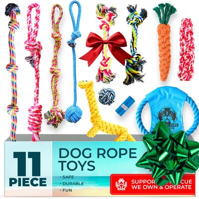 Puppy Rope Chew Toys - Pack Of 4 Knotted Dental Ropes For Small Dogs & Teething Puppies - View #11