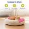 Show in main carousel: PawsPik Orthopedic Memory Foam Donut-Themed Plush Bolster Cat & Dog Bed & Removable Cover, Medium, Strawberry slide 5 of 10