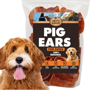 123 Treats Large Pork Chews For Dogs – 30 Count, 100% Natural All-Breed Treats From Brazil