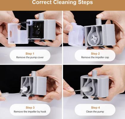 Show full view: Casfuy Ultra-Quiet Replacement Pump for Stainless Steel Pet Water Fountain slide 6 of 7