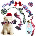 Pacific Pups Rescue Rope Dog Toy Variety Pack for Small Dogs & Puppies, 5 count