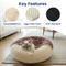 Show in main carousel: PawsPik Orthopedic Memory Foam Donut-Themed Plush Bolster Cat & Dog Bed & Removable Cover, Medium, Chocolate slide 2 of 9