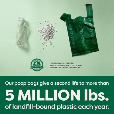 Show full view: Earth Rated Dog & Cat Waste Removal Bags with Handle, Lavender, 120 count slide 5 of 8