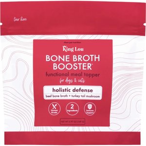 King Lou Bone Broth Booster Holistic Defense Dog Food Topping, 5.97-oz bag