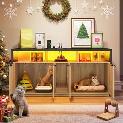 Yitahome Cat Litter Box Enclosure, Oak