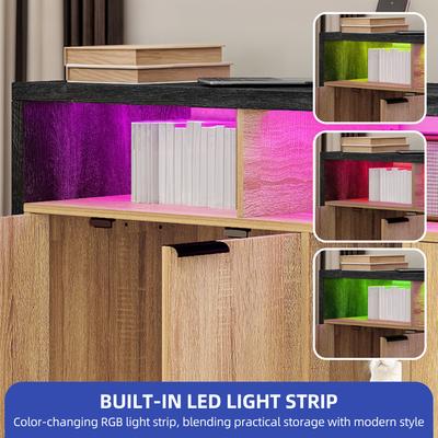 Show full view: Yitahome Cat Litter Box Enclosure, Oak slide 5 of 10