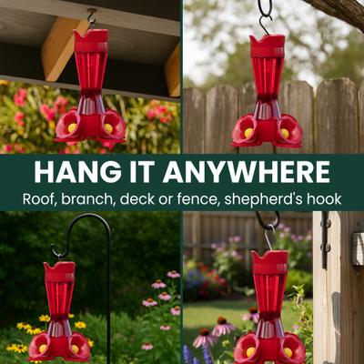 Show full view: Perky-Pet Pinch Waist Plastic Hummingbird Feeder, 8-oz slide 6 of 10
