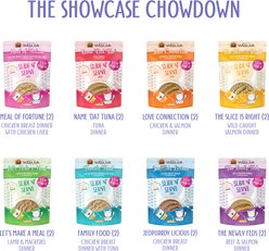Weruva Slide N' Serve The Showcase Chowdown Variety Pack Grain-Free Pate Wet Cat Food, 5.5-oz pouch, case of 16 slide 2 of 9